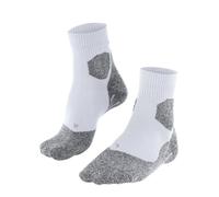 FALKE® RU Trail Grip Socks for Men - White & Grey, Perfect for Trail Running Adventures
