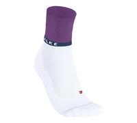 FALKE Women's RU4 Endurance Compression W So Cotton Functional Yarn With Compression 1 Pair Running Socks, White 2008 7-8