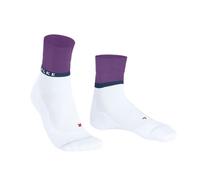 FALKE Women's RU4 Endurance Compression W So Cotton Functional Yarn With Compression 1 Pair Running Socks, White 2008 7-8