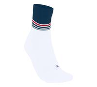FALKE Men's RU4 Endurance Cool M So Functional Yarn Anti-Blister 1 Pair Running Socks, White 2003 Stripe, 9.5-10.5