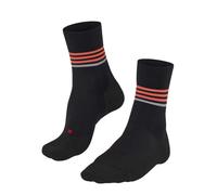 FALKE® RU4 Endurance Reflective Socks 41-42 Black/Orange for Running and Training - Enhanced Visibility and Comfort