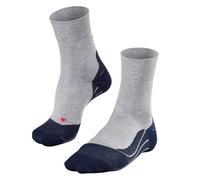 FALKE® RU4 Endurance Running Socks for Men, Size 39-41 (EU), Light Grey - Ultimate Comfort for Long Runs