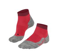 FALKE Women's RU4 Endurance Short W Sso Cotton Anti-Blister Running Socks 1 Pair, Red Big 8178, 4-5