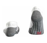 Falke Running Socks RU4 Endurance Invisible - Women's Cotton Anti-Blister - White/Grey, EU 41-42
