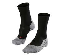 FALKE Men's RU4 Endurance M So Cotton Anti-Blister 1 Pair Running Socks, Black Black-Mix 3010, 13-14