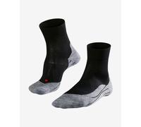 FALKE Women's RU4 Endurance W So Cotton Anti-Blister 1 Pair Running Socks, Black Black-Mix 3010, 7-8