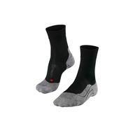 FALKE® RU4 Wool Running Socks for Women - Black-Mix Comfort and Warmth