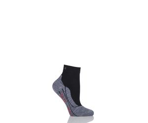 FALKE Running Socks Women - Short Light Volume Ergonomic Cushioned - White/Black