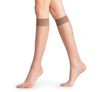 FALKE Women's Seidenglatt 15 DEN W Kh Sheer Plain 1 Pair Knee-High Socks, Brown Mushroom 5267, 5.5-8