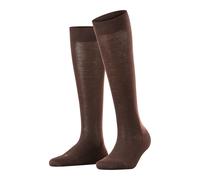 FALKE Women's Sensitive London W Kh Cotton With Soft Tops 1 Pair Knee-High Socks, Brown Dark 5233, 5.5-8