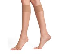 FALKE Women's Shelina Toeless 12 DEN W Kh Ultra-Sheer Plain 1 Pair Knee-High Socks, Skin colour Sun 4299, 2.5-5