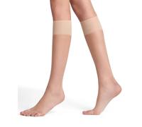 FALKE Women's Shelina Toeless 12 DEN W Kh Ultra-Sheer Plain 1 Pair Knee-High Socks, Skin colour Crystal 4409, 5.5-8