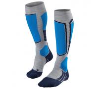 FALKE Men's SK2 Intermediate Wool M Kh Breathable Warm Thick 1 Pair Skiing Socks, Grey Light 3400, 8-9