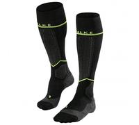 FALKE Men's SK Energizing Wool M Kh Breathable With Compression 1 Pair Skiing Socks, Black Black-Lightning 3171, 8.5-11