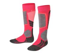 FALKE Unisex Kids SK2 Intermediate K Kh Wool Warm Thick 1 Pair Skiing Socks, Red Rose 8564, 6-8.5