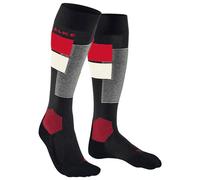 FALKE Men's SK4 Advanced M Kh Wool Functional Yarn Warm Thin 1 Pair Skiing Socks, Black 3000 Trend 11-12.5