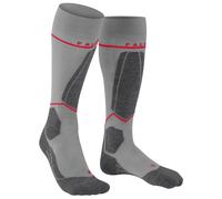 FALKE Men's SK4 Energizing Light M Kh Wool With Compression 1 Pair Skiing Socks, Grey Light 3400, 8-9
