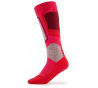 FALKE Unisex Kids SK4 Advanced K Kh Wool Warm Thin 1 Pair Skiing Socks, Red Rose 8680, 9-11.5
