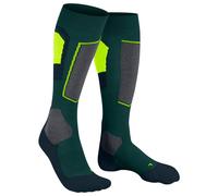 FALKE Men's SK4 Advanced M Kh Wool Warm Thin 1 Pair Skiing Socks, Green Holly 7385-O 5.5-7.5