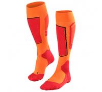 FALKE Men's SK4 Advanced M Kh Wool Warm Thin 1 Pair Skiing Socks, Orange Flash 8034-O, 9.5-10.5