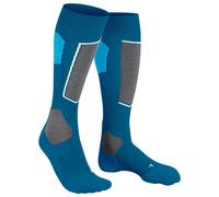 FALKE Men's SK4 Advanced M Kh Wool Warm Thin 1 Pair Skiing Socks, Turquoise Ocean 6836-O 11-12.5