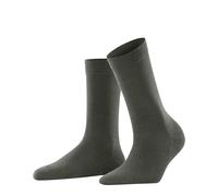 FALKE Women's Softmerino W So Wool Cotton Plain 1 Pair Socks, Green Military 7826, 7-8