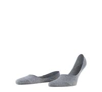 FALKE Men's Invisible Step Medium Cut Box M In Cotton No-Show Plain 1 Pair Liner Socks, Grey Light Melange 3390, 5.5-6.5