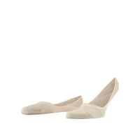 FALKE Men's Invisible Step Medium Cut Box M In Cotton No-Show Plain 1 Pair Liner Socks, Beige Sand Melange 4650, 11.5-12.5