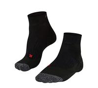 FALKE Men's TE2 Short M Sso Cotton Anti-Blister 1 Pair Tennis Socks, Black 3000, 8-9