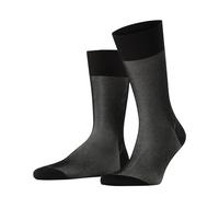 FALKE Men's Fine Shadow M So Cotton Patterned 1 Pair Socks, Black Black-Mix 3010, 8.5-9.5