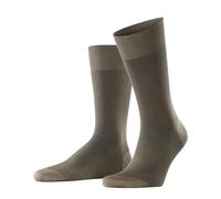 FALKE Men's Fine Shadow M So Cotton Patterned 1 Pair Socks, Beige Silbergrau 3930, 10-11