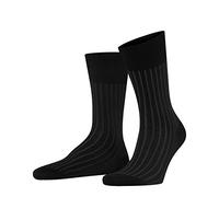 FALKE Thin Reinforced Flat Seam Pressure-Free Toes Fine Rib Striped Pattern Elegant Everyday Wear Dress Business Looks 1 Pair