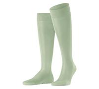 FALKE Men's Tiago M Kh Fil D'Écosse Cotton Long Plain Knee-High Socks 1 Pair, Green Pale Olive 7710, 7-8