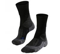 FALKE Men's TK1 Adventure Cool M So Lyocell Functional Yarn Thick Anti-Blister 1 Pair Hiking Socks, Black Black-Mix 3010, 11-12.5