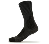 FALKE Men's TK1 Adventure M So Wool Thick Anti-Blister 1 Pair Hiking Socks, Grey Asphalt Melange 3180, 11-12.5
