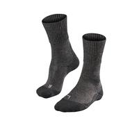 FALKE Men's TK1 Adventure Wool M So Breathable Thick Anti-Blister 1 Pair Hiking Socks, Grey Smog 3150, 8-9