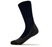 FALKE Men's TK2 Explore Cool M So Lyocell Functional Yarn Thick Anti-Blister 1 Pair Hiking Socks, Blue Marine 6120, 8-9