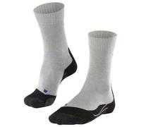 FALKE Men's TK2 Explore Cool M So Lyocell Functional Yarn Thick Anti-Blister 1 Pair Hiking Socks, Grey Light 3403, 8-9