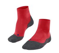 FALKE Men's TK2 Explore Cool Short M Sso Lyocell Functional Yarn Thick Anti-Blister Hiking Socks 1 Pair, Red Big 8178, 8-9