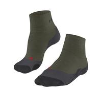 FALKE Men's TK2 Explore Short M Sso Wool Thick Anti-Blister Hiking Socks 1 Pair, Green Olive 7830, 8-9