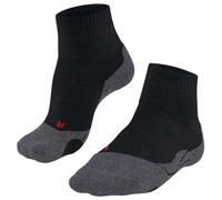 FALKE Men's TK2 Explore Short M Sso Wool Thick Anti-Blister 1 Pair Hiking Socks, Black Black-Mix 3010, 5.5-7.5