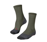Falke Women's Hiking Socks TK2 Explore W, Wool Thick Anti-Blister, 1 Pair, Green Olive 7830, 7-8