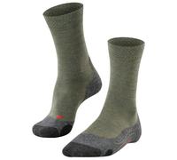 FALKE Men's TK2 Explore Melange M So Wool Thick Anti-Blister 1 Pair Hiking Socks, Green Ivy 7926, 5.5-7.5