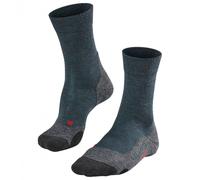 FALKE Men's TK2 Explore Melange M So Wool Thick Anti-Blister 1 Pair Hiking Socks, Green Scarab 7371, 11-12.5