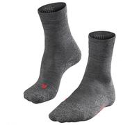 FALKE Men's TK2 Explore Sensitive M So Wool Thick Anti-Blister 1 Pair Hiking Socks, Grey Asphalt Melange 3180, 5.5-7.5