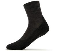 FALKE Men's TK2 Explore Wool Short M Sso Warm Thick Anti-Blister 1 Pair Hiking Socks, Grey Smog 3150, 9.5-10.5