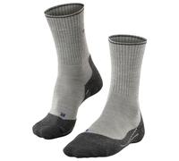FALKE Men's TK2 Explore Wool Silk M So Thermo-Regulated Thick Anti-Blister 1 Pair Hiking Socks, Grey Light 3400, 5.5-7.5