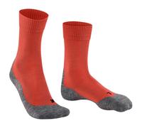 FALKE Men's TK5 Wander M So Wool Thin Anti-Blister 1 Pair Hiking Socks, Orange Electric 8192, 8-9