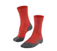 FALKE Men's TK5 Wander M So Wool Thin Anti-Blister 1 Pair Hiking Socks, Orange Electric 8192, 5.5-7.5