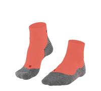 FALKE Women's TK5 Wander Short W Sso Wool Thin Anti-Blister Hiking Socks 1 Pair, Orange Coral 8017, 5.5-6.5